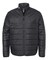 Men's Striped Puffer Full Zip Jacket with Recycled Polyester Fill for Winter Wear